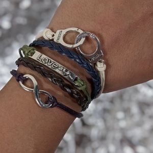 Freedom, Love And Infinity Bracelet